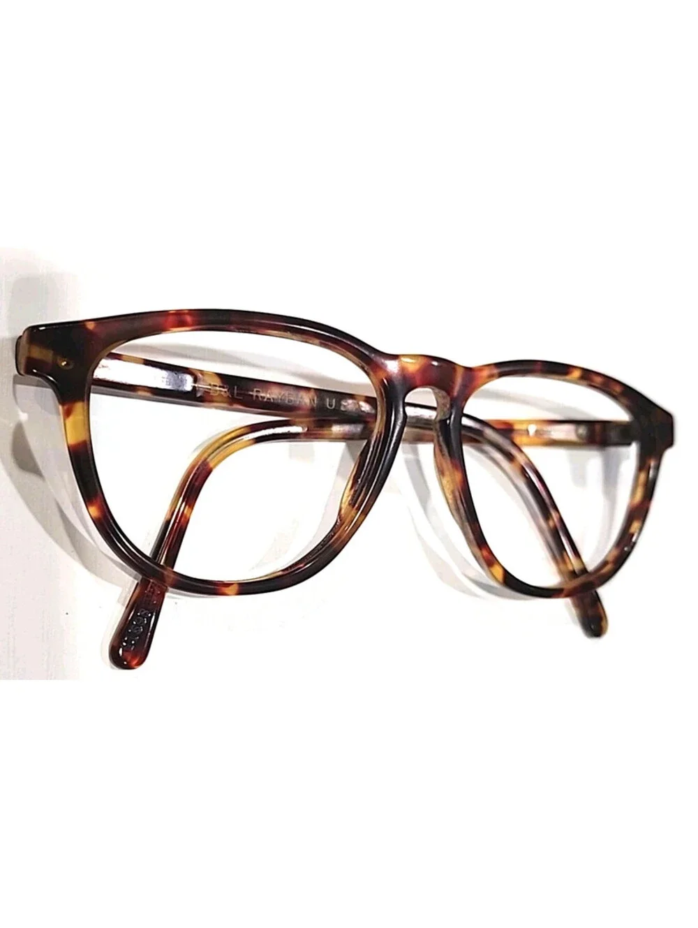 Ray Ban B&L W1593 Style 1 Vintage Tortoise Oversized Sunglasses Frame USA Read